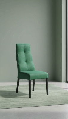 Krzesło Drewno krzesło tapicerowane jadalnia luksusowy design fotel Prawdziwe drewno Nowość