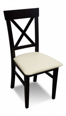 Classic Krzesło Czarny Drewno Siedziba Podkładka Design Włókienniczy Modern Style Nowość
