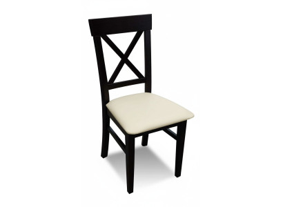 Classic Krzesło Czarny Drewno Siedziba Podkładka Design Włókienniczy Modern Style Nowość