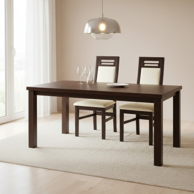 Krzesło bez podłokietników Krzesło do jadalni Drewno jadalnia Czarny Design Modern