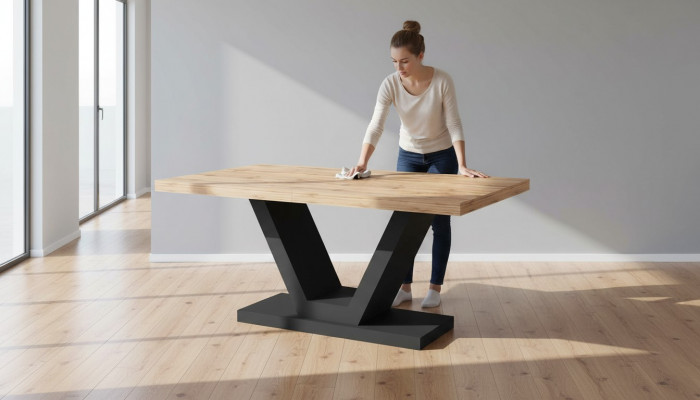 Stół obiadowy Tabela Luksusowa jadalnia salon Drewno Design stoły Nowy 160cm