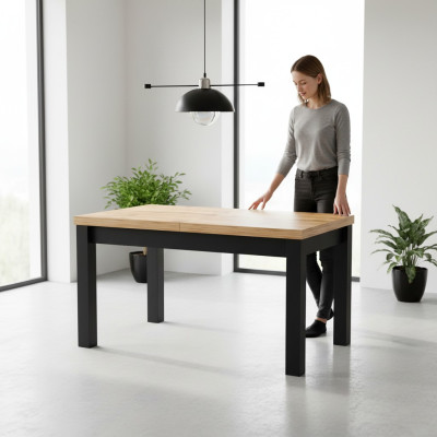 Nowoczesny Stół obiadowy Brown Design Tabela Drewno stoły Meble Salon Nowość
