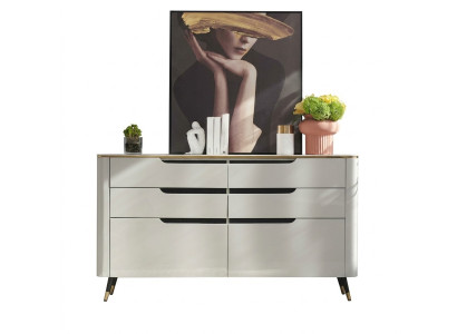 Design Kredens Kredens Kredens z Szufladami Szafa Living Pokój Nowy