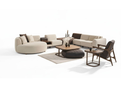 Luksusowa Sofa Kanapa Kształt U Podkładka Meble Salon Narożnikowa kanapa Włókienniczy Meble