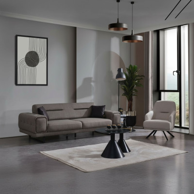 Luksusowy zestaw wypoczynkowy 2-częściowy Fotel luksusowa sofa trzyosobowa do salonu