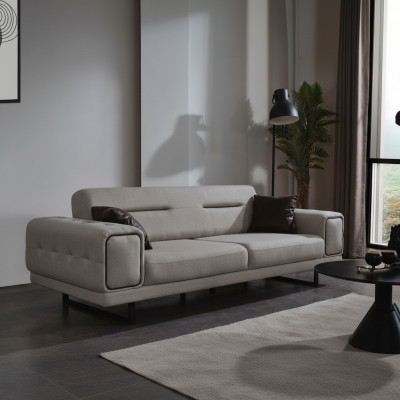 Nowoczesna trzyosobowa sofa umeblowanie salonu luksusowe sofy kanapa projekt nowość