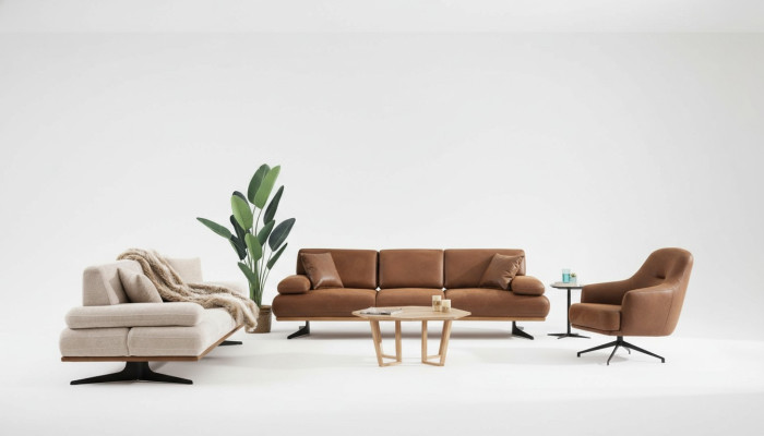 Zestaw sofowy komplet sofa czteroosobowa nowoczesna trzyosobowa kanapa salonowa fotel nowy
