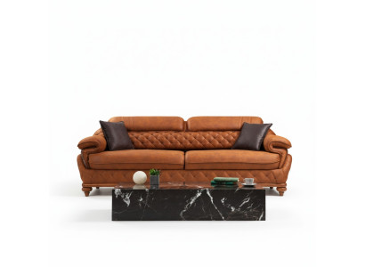 Sofa Trzyosobowa Kanapa Salon Sofy Tapicerowane Nowoczesny Design Luksusowe Meble