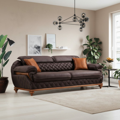 Sofy Tapicerowane do Salonu Nowoczesna Sofa Trzyosobowa Sofa Luksusowa Podkładka Meble