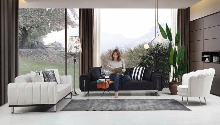 Zestaw do salonu 2x sofa trzyosobowa Chesterfield Couch Design Fotel Luxus Meble