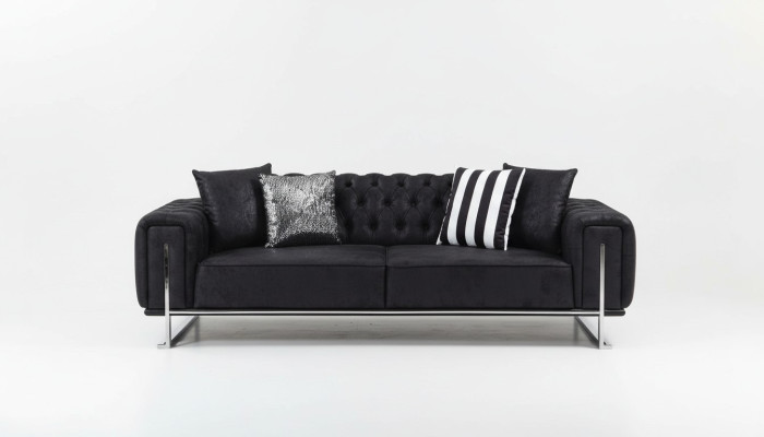 Zestaw do salonu 2x sofa trzyosobowa Chesterfield Couch Design Fotel Luxus Meble