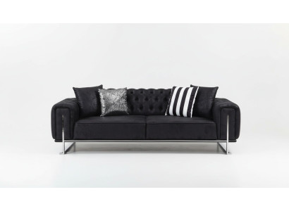 Zestaw do salonu 2x sofa trzyosobowa Chesterfield Couch Design Fotel Luxus Meble