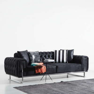 Sofa trzyosobowa kanapa projekt Chesterfield luksusowe meble tapicerowane sofy do salonu