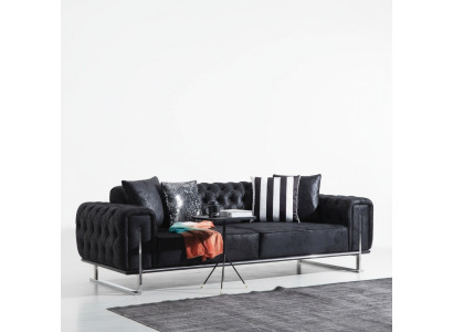 Sofa trzyosobowa kanapa projekt Chesterfield luksusowe meble tapicerowane sofy do salonu