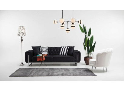 Nowoczesne Meble Salonowe Kompletna Sofa Kanapa Trzyosobowa Meble tapicerowane Fotel