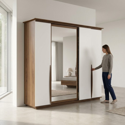 Szafa Luksusowa Sypialnia Szafa Nowoczesne Drewno Meble Design Nowość