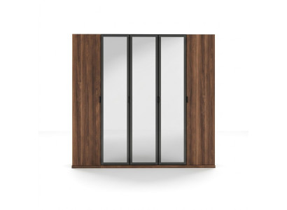 Drewno Brązowe Szafa Sypialnia Nowoczesny Design Meble Szafa