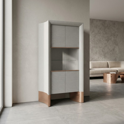 Luksusowe Meble Galota Design Szafka Drewniana jadalnia Witryny Szkło Nowe
