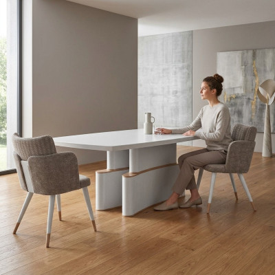 jadalnia Design Stół obiadowy Nowoczesne Meble Biały Tabela Nowe Luksusowe stoły 240x110