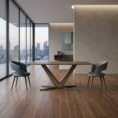 Kompletny zestaw jadalnia Stół obiadowy 4x Krzesła Design Luksusowe meble Tabela