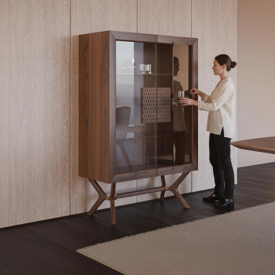 Nowoczesne meble jadalnia Gablota luksusowy design barierka nowe umeblowanie
