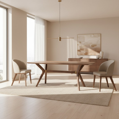 jadalnia dining group Stół obiadowy 4x Krzesza luksusowe umeblowanie nowoczesny design