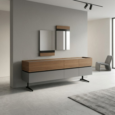 Luksusowy kredens do jadalni kompletny 2x Lustro Nowoczesny design mebli