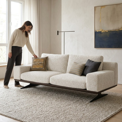 Luksusowa sofa trzyosobowa Meble tapicerowane kanapa nowoczesne designerskie meble do salonu