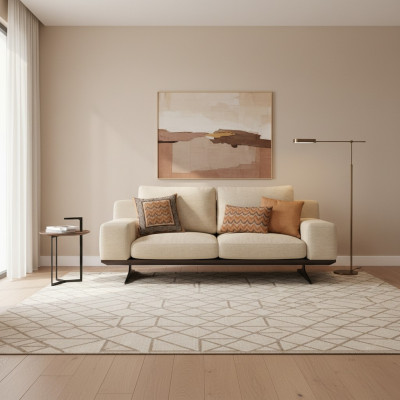 Nowoczesna sofa tapicerowana do salonu dwuosobowa sofa kanapa Włókienniczy designerskie meble