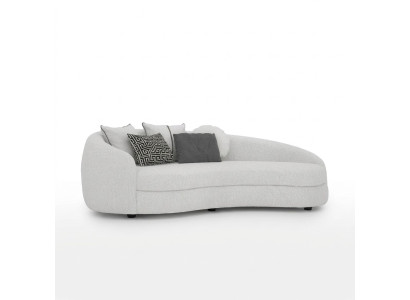 Luksusowa sofa trzyosobowa Biała Nowoczesne Meble tapicerowane Kanapa Włókiennicza designerskie meble