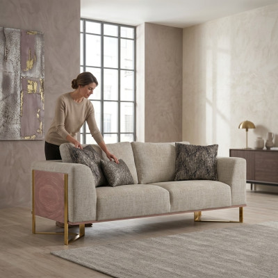 Dwuosobowa sofa salonowa Meble tapicerowane designerska kanapa Meble Włókiennicze Nowość