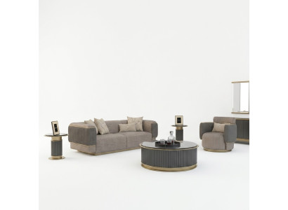 Kompletna sofa 2-osobowa trzyosobowa do salonu Meble tapicerowane Fotel Modern Design