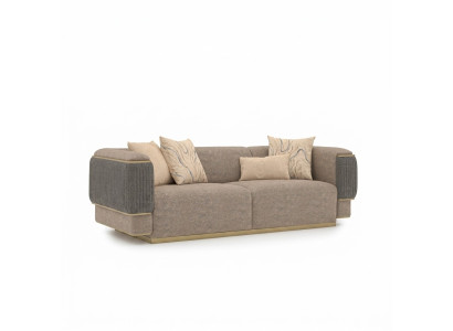 Szara Sofa Trzyosobowa Luksusowy Design Meble tapicerowane Nowoczesne Sofy Do Salonu Kanapa