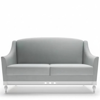 Sofa 2 miejsce do siedzenia Sofy Design Luxury Włókienniczy Drewno Podkładka Sofy dwuosobowe