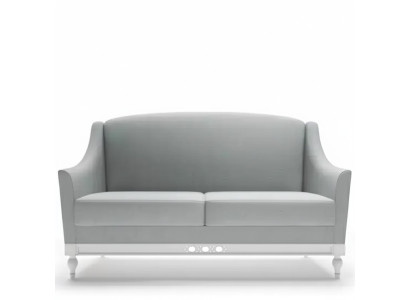 Sofa 2 miejsce do siedzenia Sofy Design Luxury Włókienniczy Drewno Podkładka Sofy dwuosobowe