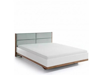 Łóżko Łóżko Podwójne w Stylu Nowoczesnym Luksusowy Design Sypialnia Meble Łóżko Drewniane