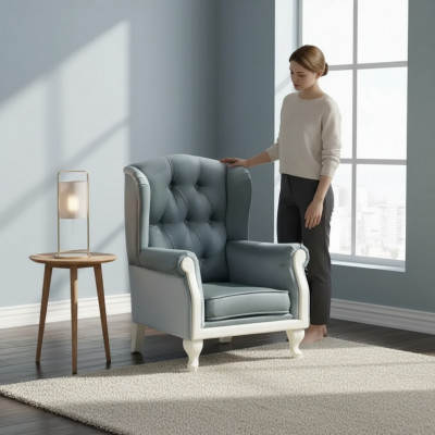 Fotel dziecięcy Miękkie designerskie oparcie Krzesło Podkładka Sofa 1 miejsce do siedzenia