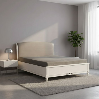 Łóżko Modern Design Luksusowa Podkładka do łóżka Materiał Łóżko w Sypialni