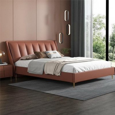 Luksusowa Sypialnia Łóżko Designer Meble Podwójne łóżko łóżko Drewno Nowość