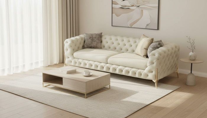 Sofa 2 miejsce siedzące Luksusowa Designerska Kanapa Nowa Sofa Luksusowe Sofy Tapicerowane Dwumiejscowe 176cm