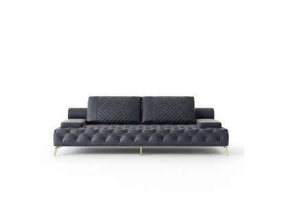 Sofa 3 miejsce do siedzenia Meble Skóra Sofy trzyosobowe w stylu pokoju dziennego 3-osobowe Chesterfield