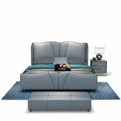 Design Blue 2x Stolik nocny Stoliki boczne Sypialnia Drewno luksusowe konsole