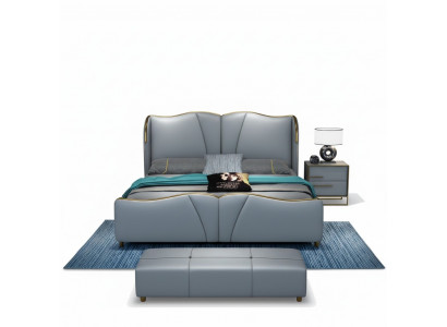 Design Blue 2x Stolik nocny Stoliki boczne Sypialnia Drewno luksusowe konsole