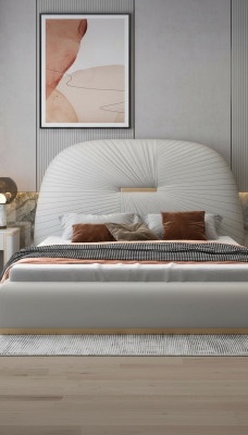 Hotel Luxury Łóżko Biała Sypialnia Łóżko Angielskie 180x200cm Nowość