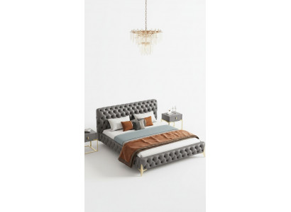 Chesterfield Łóżko Podkładka Design Luxury Double Hotel łóżko Luxury Hotel Nowość