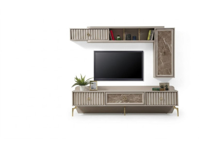 Designerska Nowoczesna Jednostka Ścienna Luksusowe Drewniane Półki Meble do Salonu Stylowe