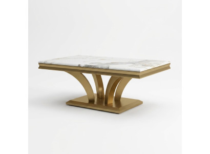 stolik kawowy Design Living Room Luxury Stoliki do kawy stoły Meble Gold 115x70