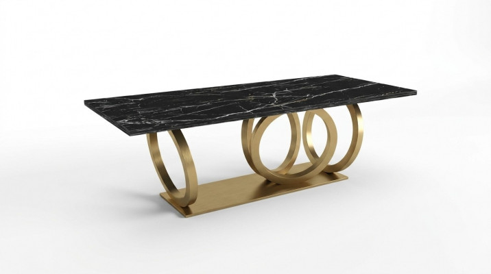 Luksusowy Nowoczesny Marmurowy Stół obiadowy Meble jadalnia Design stoły 200x100