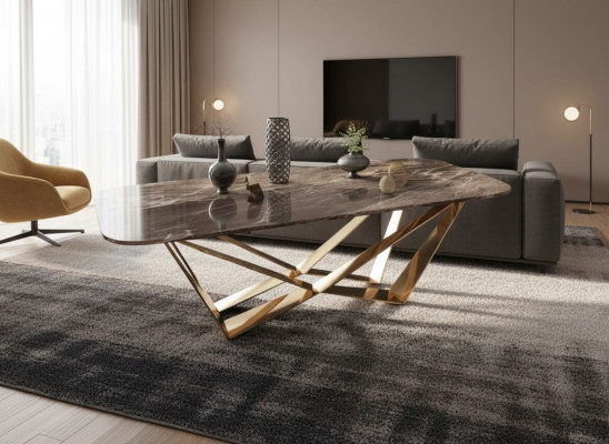 Luksusowy Stół obiadowy Marmurowe stoły do ​​jadalni Tabela Design Luksusowe meble 160x80