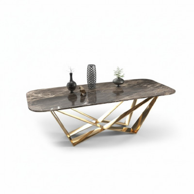 Luksusowy Stół obiadowy Marmurowe stoły do ​​jadalni Tabela Design Luksusowe meble 160x80